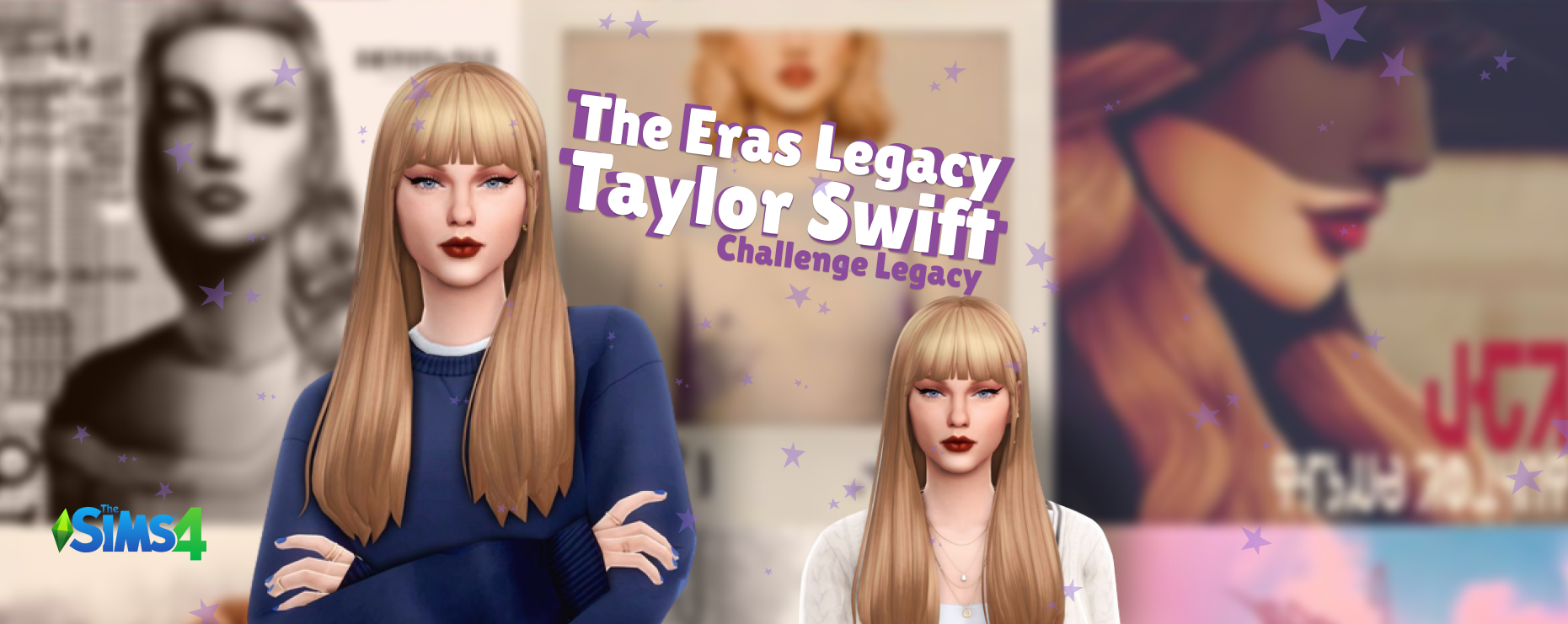 Tradução do desafio The Eras Legacy – Taylor Swift no The sims 4