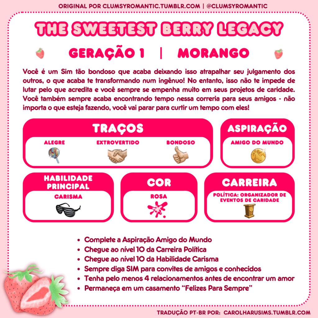 Desafio o Legado Mais Doce da Baga - The Sweetest Berry Legacy | The Sims 4